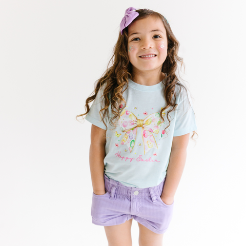 Happy Easter Coquette Bow in - photo