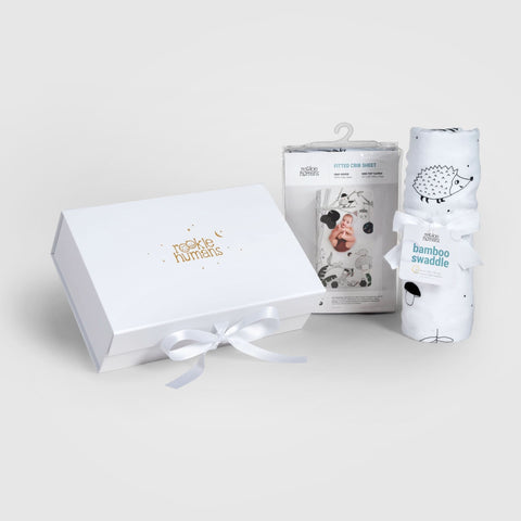 Crib Sheet & Swaddle Baby Gift Set - Woodland Dreams in - photo
