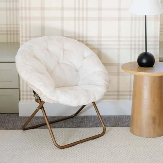 SAUCER CHAIR in Cream - photo
