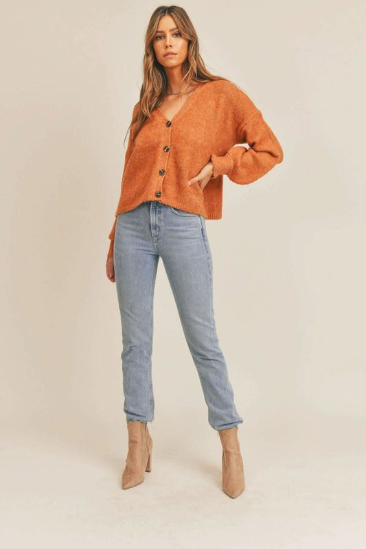 MABLE Long Sleeve Button Down Sweater Cardigan in - Cardigans photo