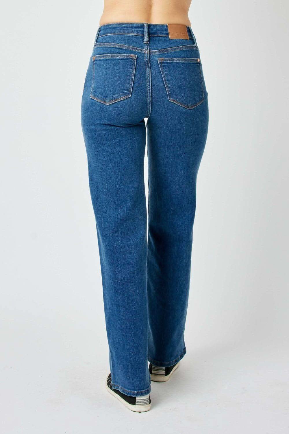 Judy Blue Full Size High Rise Straight Jeans - SwagglyLife Home & Fashion