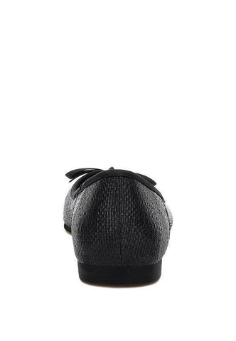 Rag & Co Paper Rings Raffia Ballet Flats