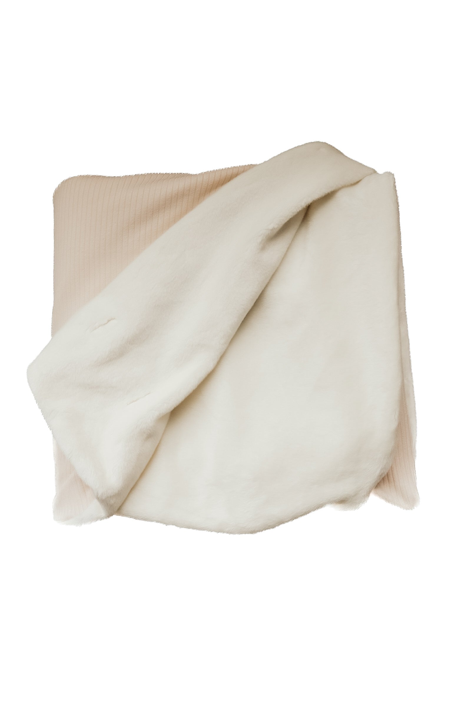 Little Mae & Co. Oat Ribbed Toddler Blanket in - photo