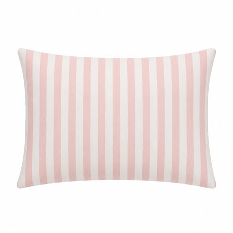 Little Mae & Co. Standard Pillow Case Cover - Pink White Stripe