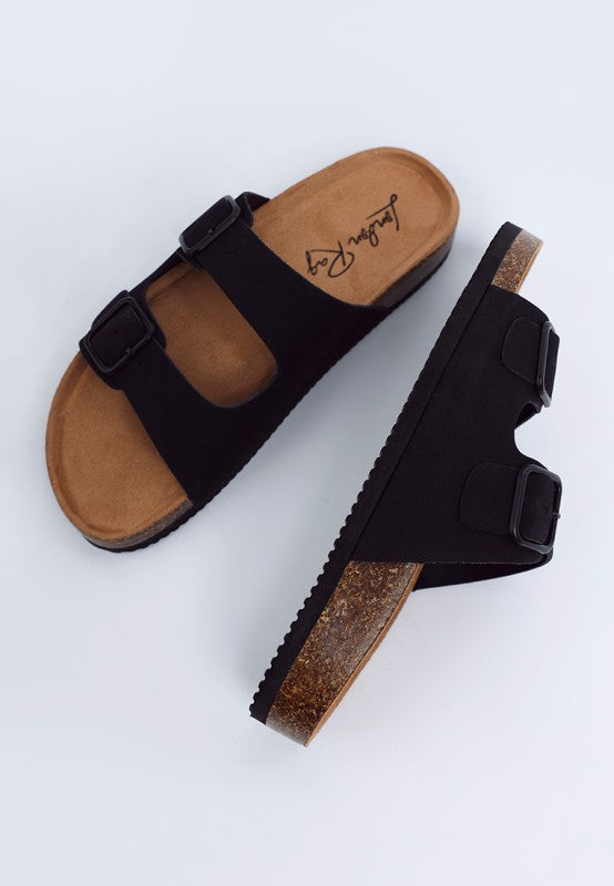 London Rag Gloriosa The Double Strap Slide Sandals in - photo