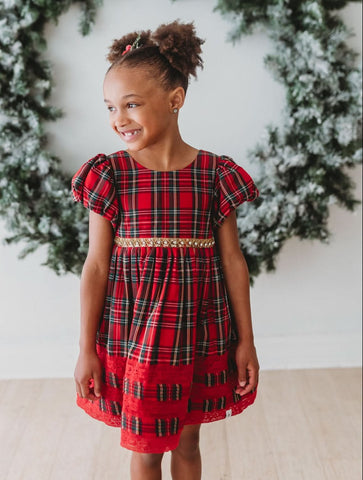 *PREORDER* Christmas Tartan Charlotte Dress
