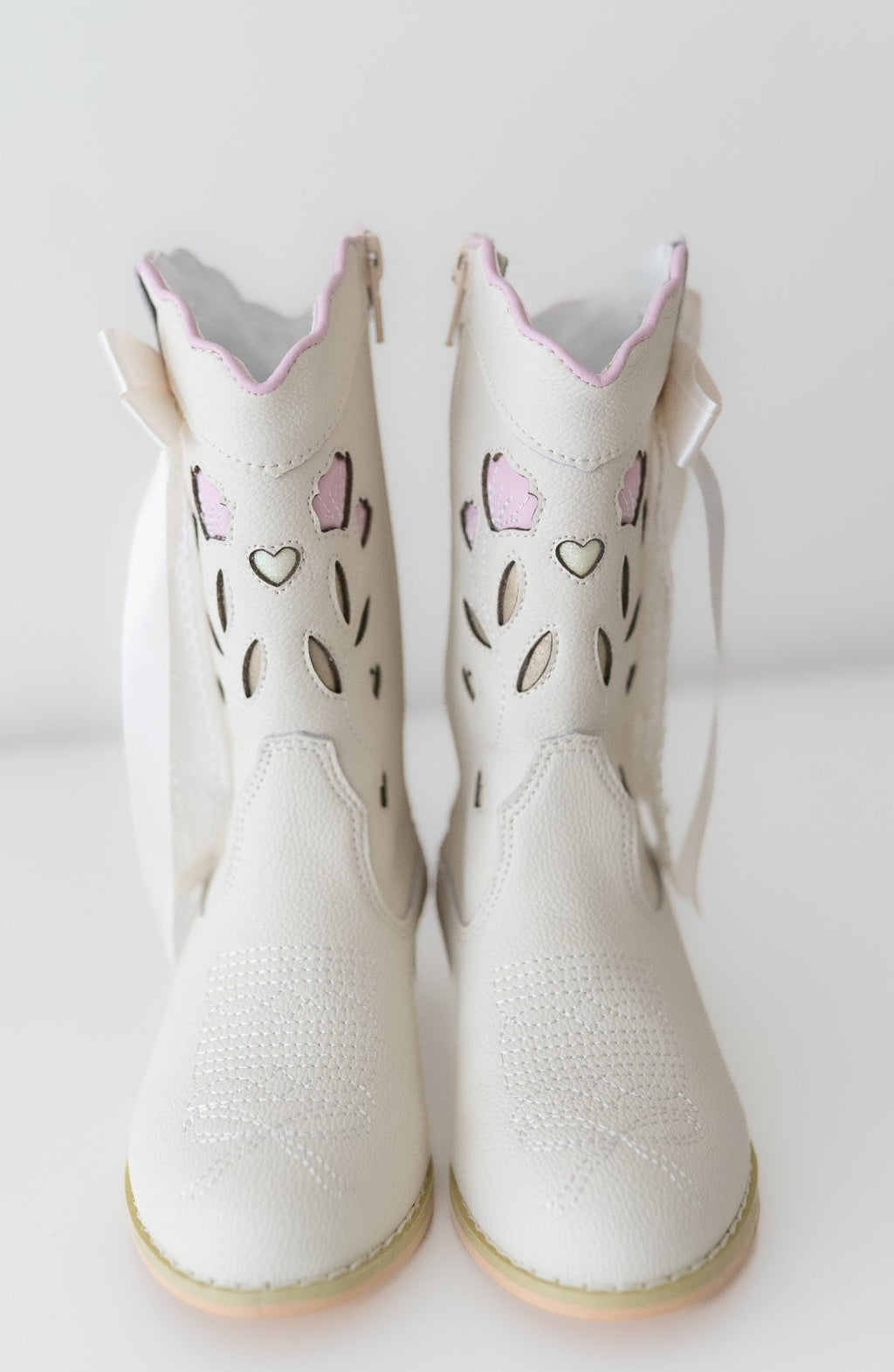Women's Sweetheart Bow Cowgirl Boot- White (runs small, size up) in - Shoes photo