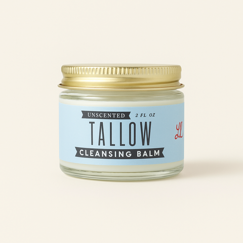 Unscented Tallow Cleansing Balm | Natural Makeup Remover & Deep Moisturizing Cleanser | Grass-Fed Beef Tallow with Castor Oil in - Body Cream/Lotion photo