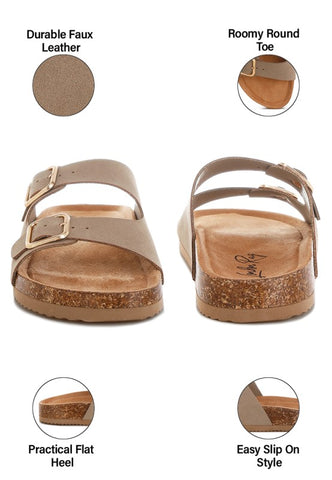 London Rag Gloriosa The Double Strap Slide Sandals in - photo