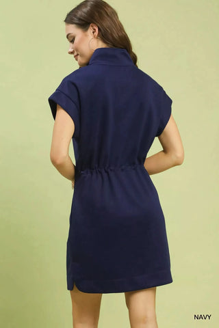 Umgee Dolman Sleeve Zip Detail Dress in - photo