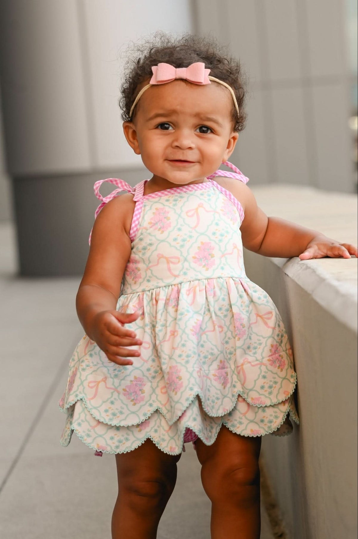 Floral Fancies Scallop Tunic Set - SwagglyLife Home & Fashion