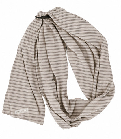Grey Ivory Stripe Ring Sling Carrier