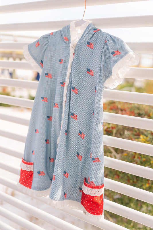 Swim Coverup ~ Heritage Flag in - 4th of July Collection photo
