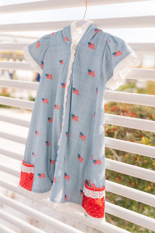 Swim Coverup ~ Heritage Flag