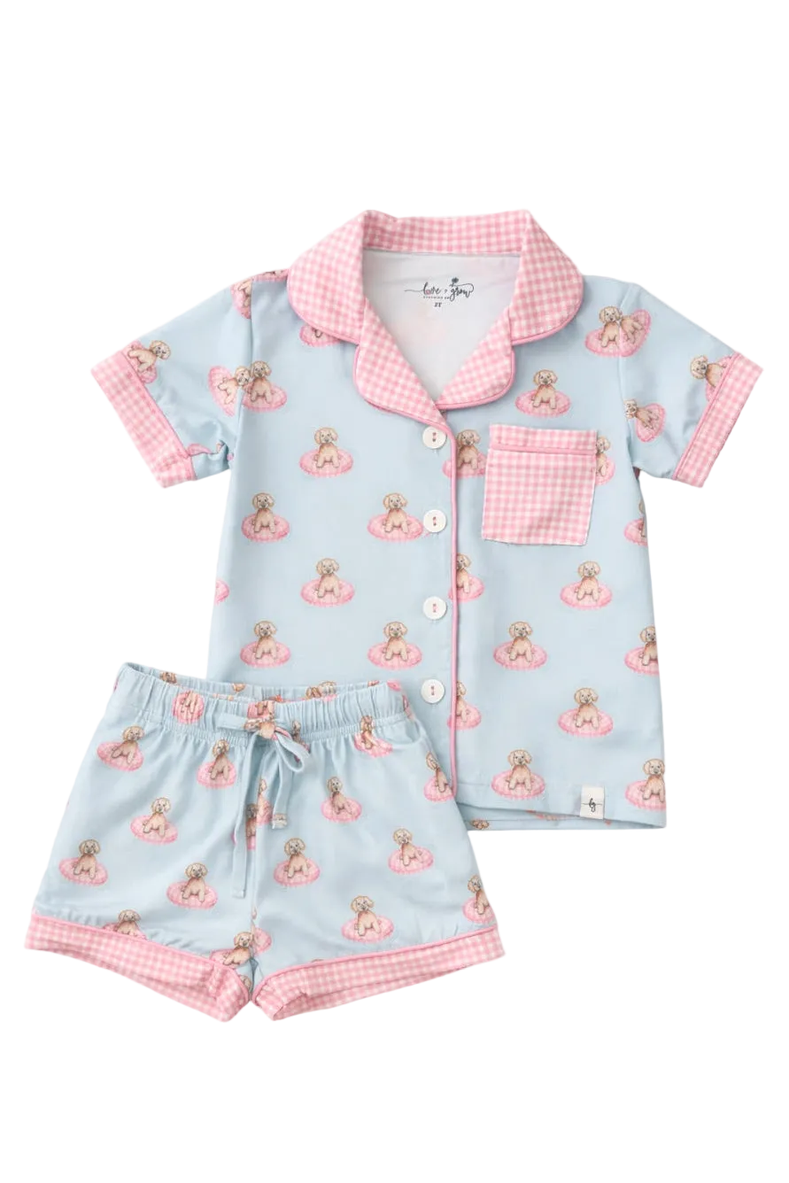 Pink Poolside Pups Comfort Set -