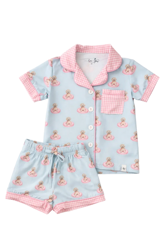 Pink Poolside Pups Comfort Set -