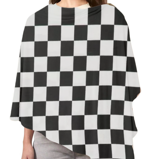 Race Black & White Checkered Carseat Cover in - photo