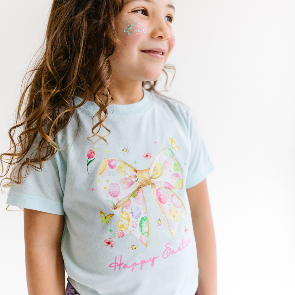 Happy Easter Coquette Bow in - photo