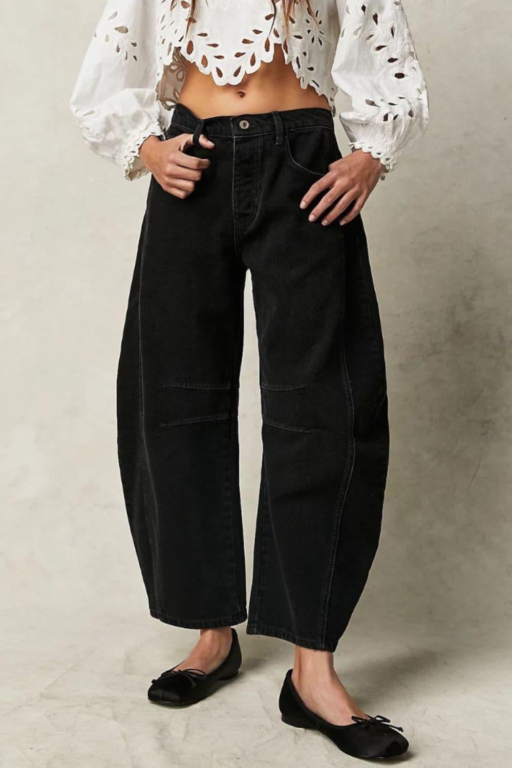 Stacy Wide Leg Jeans with Pockets