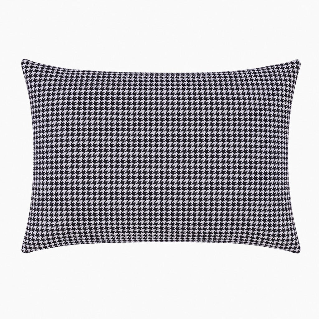 Little Mae & Co. Standard Pillow Case Cover - Black White Houndstooth