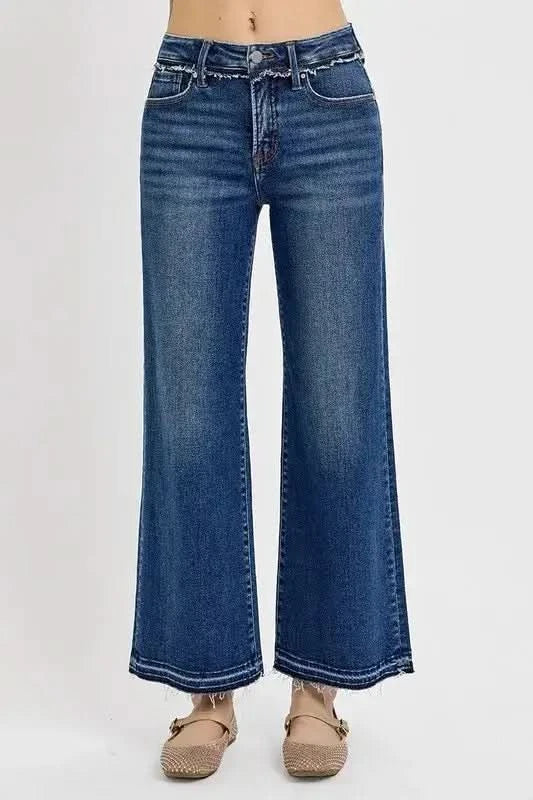 RISEN Full Size Tummy Control Bootcut Jeans Plus Size in Dark - photo
