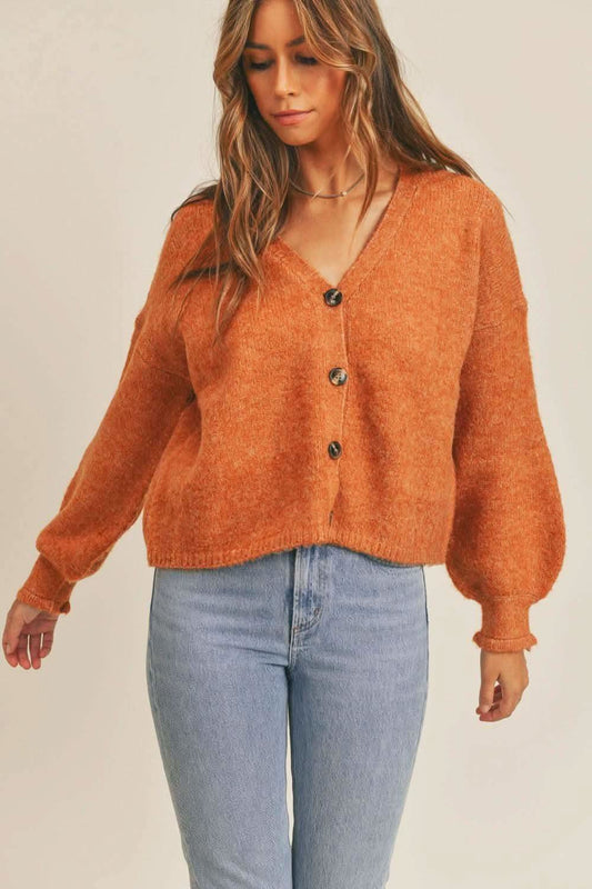 MABLE Long Sleeve Button Down Sweater Cardigan in - Cardigans photo