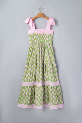 Adriana Knot Straps Maxi Dress in - Floral Dresses photo