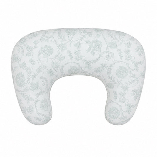 Little Mae & Co. Sage Green Chinoiserie Ruffle Nursing Pillow Cover - New No Ruffle