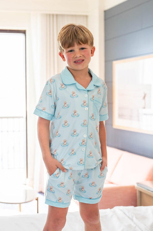 Blue Poolside Pups Comfort Set -