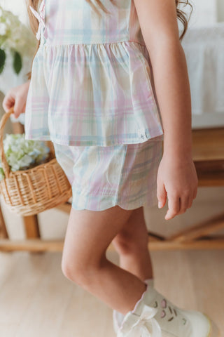 Taffy Plaid Shorts Set in - Outfit Sets photo
