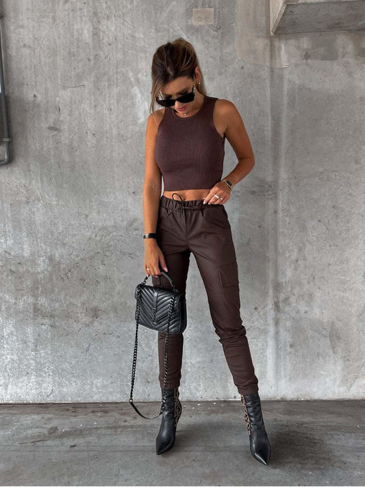 Drawstring Pants with Pockets in - Pants photo