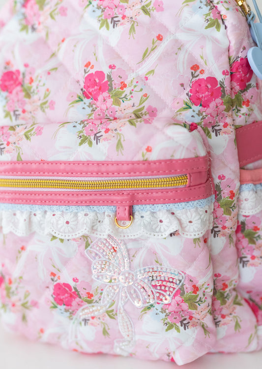 *PREORDER* Quilted Backpack ~ Floral Finery in - photo