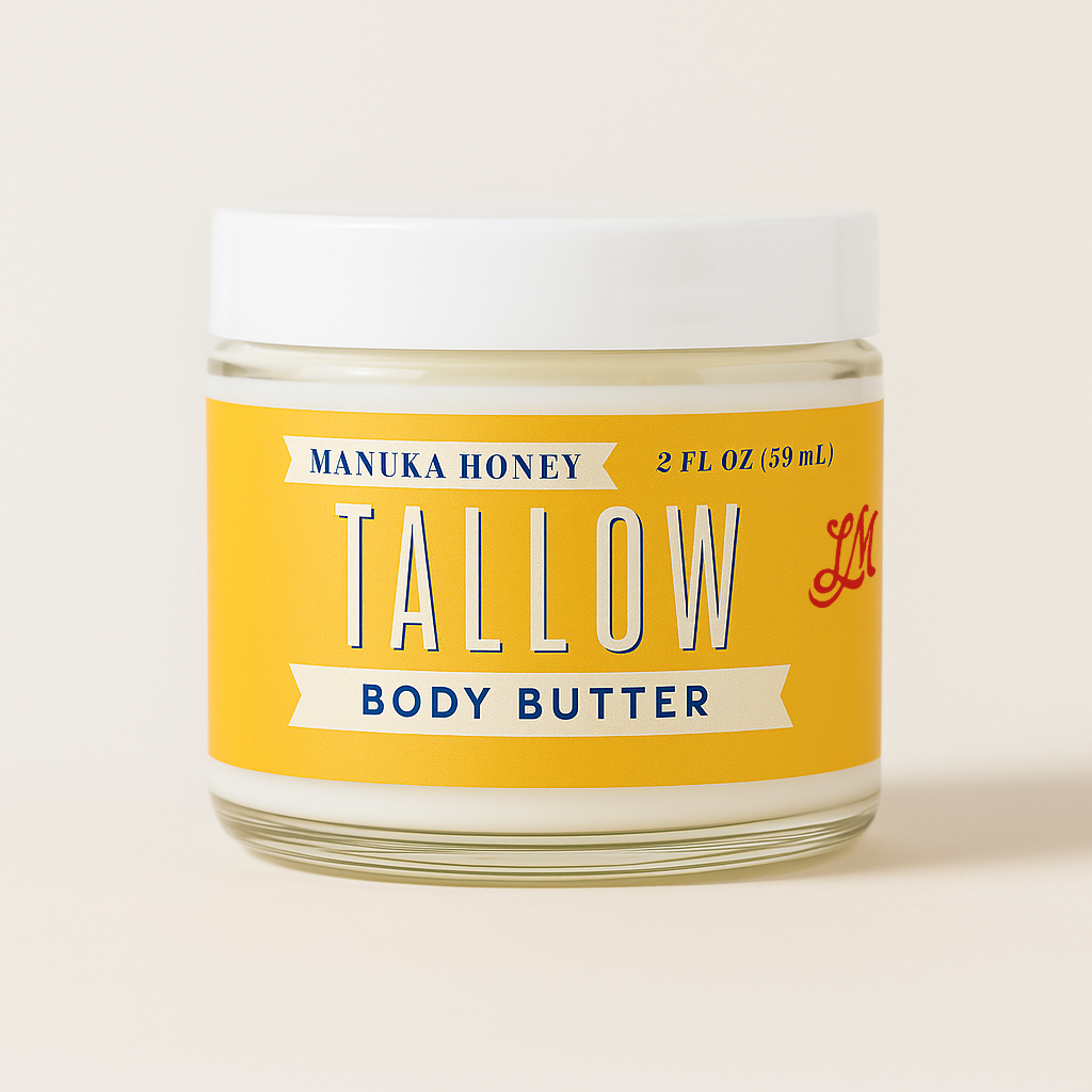 Manuka Honey & Rosehip Tallow Body Butter | Lady May Tallow in - Body Cream/Lotion photo