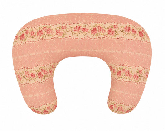 Little Mae & Co. Pink Rose Ruffle Nursing Pillow Cover - New No Ruffle