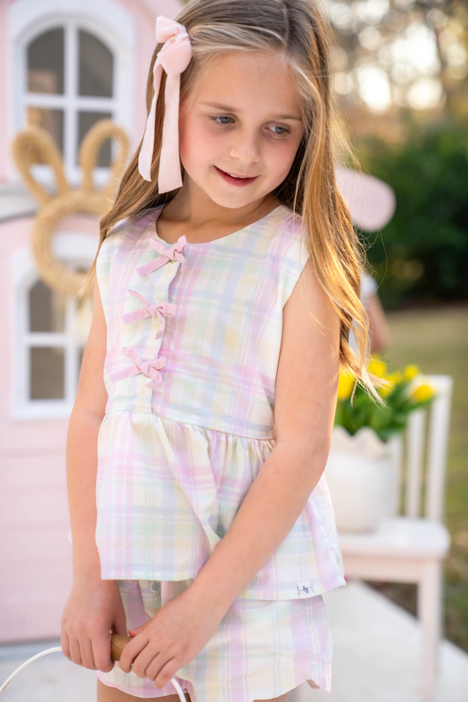 Taffy Plaid Shorts Set in - Outfit Sets photo