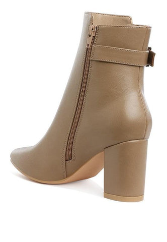 Rag Company Conchos Belt Detail Block Heel Boots