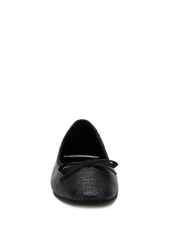 Rag & Co Paper Rings Raffia Ballet Flats