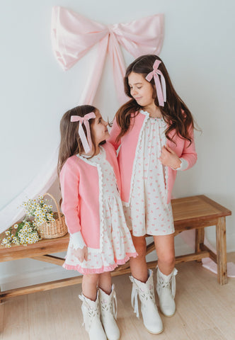 Petal Pink Cardigan in - Sweaters photo