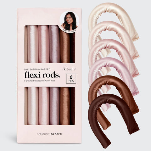 Kitsch Flexi Rods Satin - 6 Pack