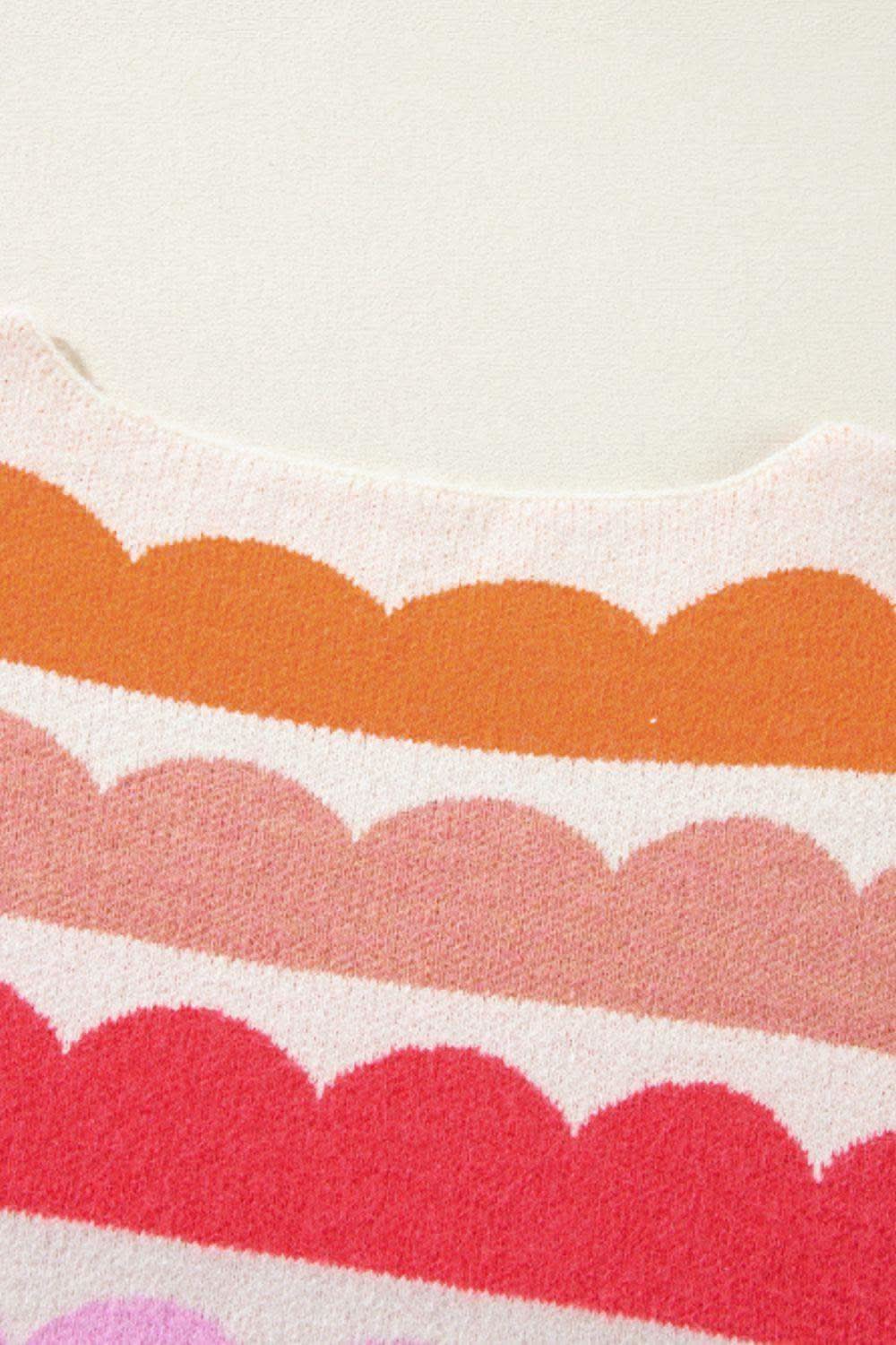 Contrast Boat Neck Long Sleeve Sweater - SwagglyLife Home & Fashion