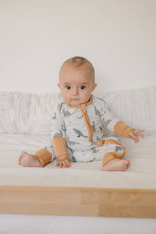 Mummy-Saurus Rex Bamboo Sleeper in - photo