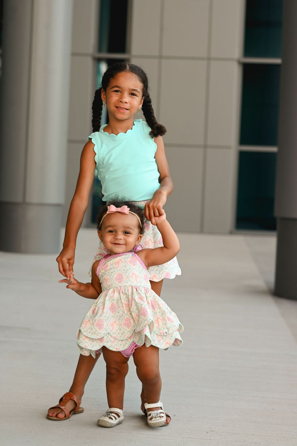 Floral Fancies Scallop Tunic Set - SwagglyLife Home & Fashion