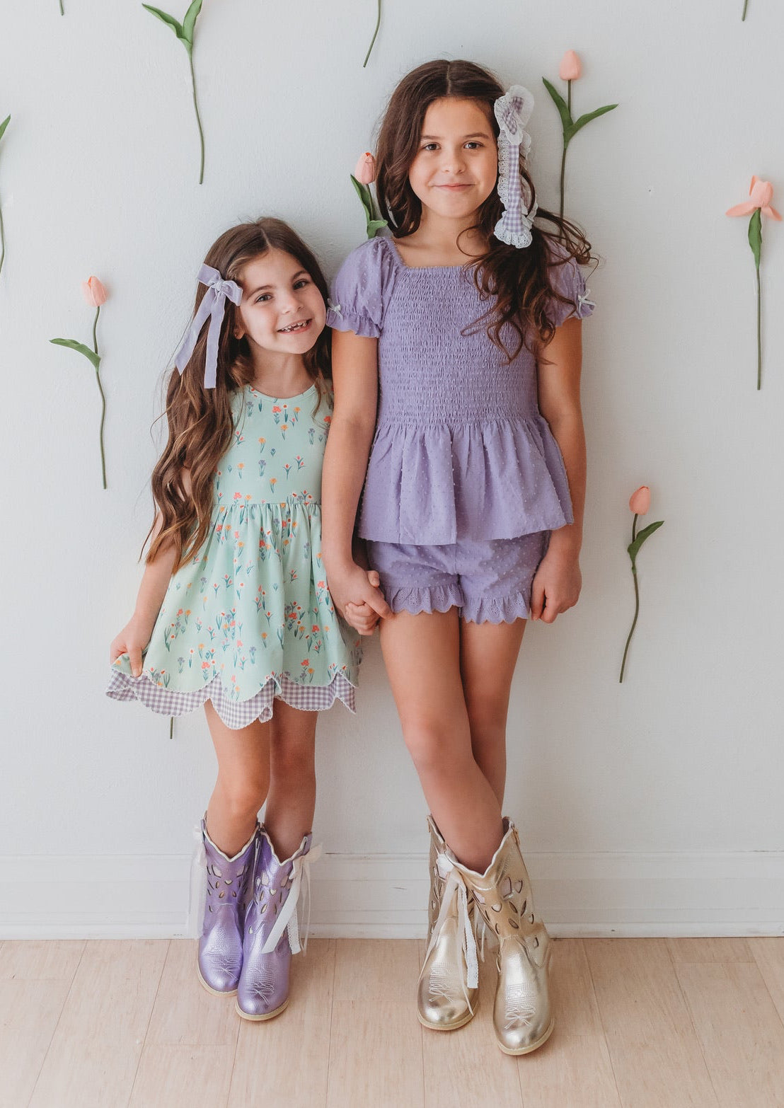 Sweetheart Bow Cowgirl Boots- Purple in - Shoes photo