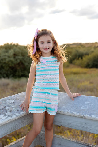 Seashore Stripe Knit Tank