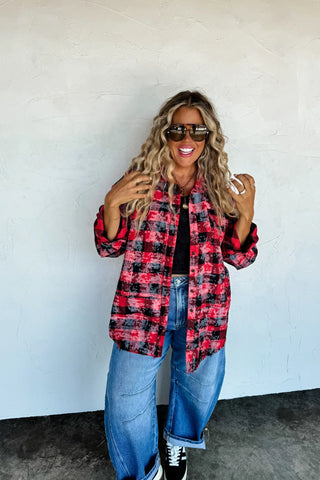 PREORDER: Juniper Bleached Plaid Top