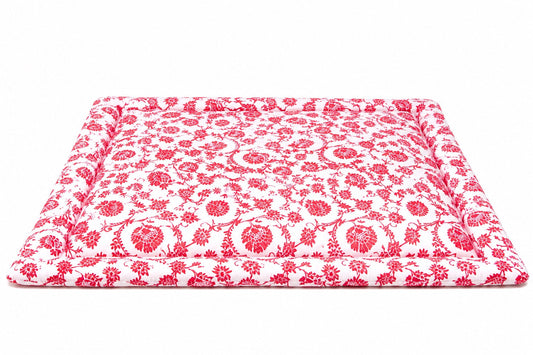 Little Mae & Co. Red Chinoiserie Padded Baby Play Mat -
