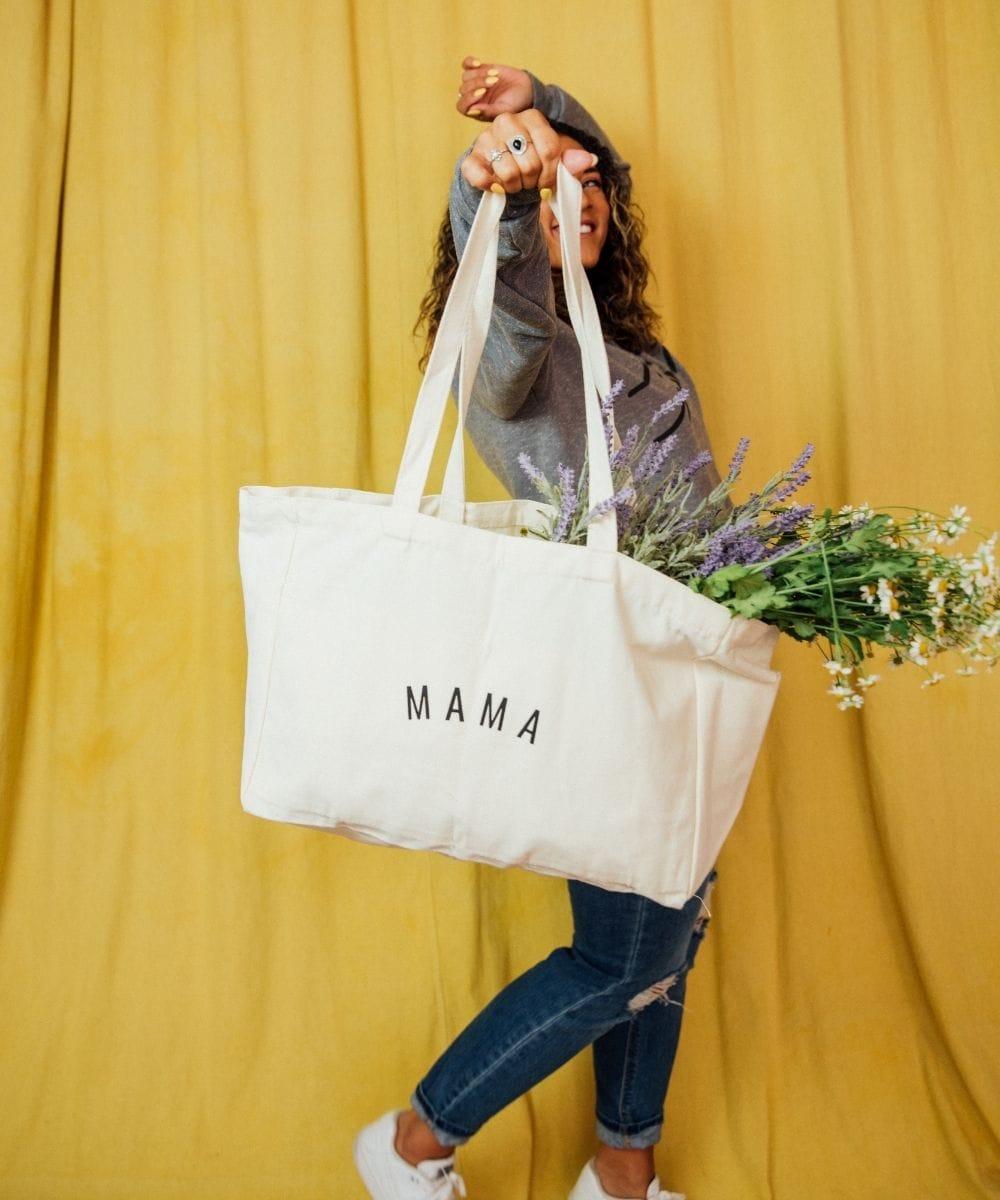 Mama Canvas Tote Bag in - Tote Bag photo
