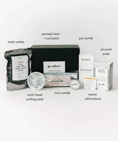 Sunflower Motherhood Postpartum Recovery Box in - Baby Gift Set photo