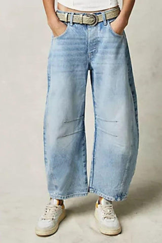 Stacy Wide Leg Jeans with Pockets