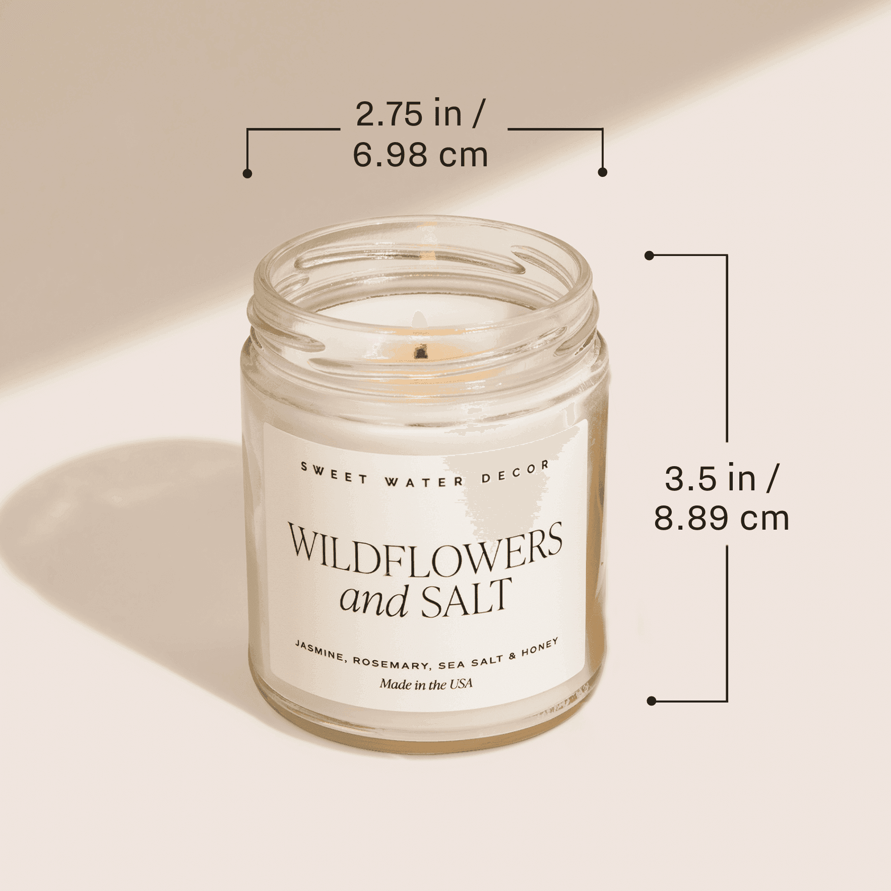Fall Leaves Soy Candle - Clear Jar - 9 oz